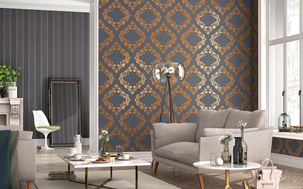 Damask-Wallpaper